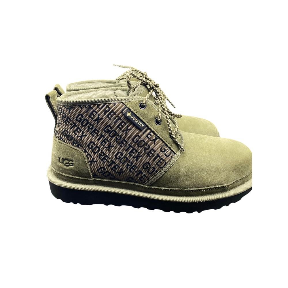 New UGG Neumel GORE-TEX Chukka Boots Moss Green Fleece Lined Men’s 10